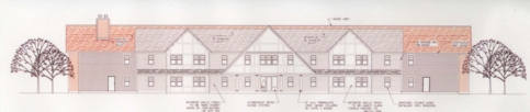 East Elevation of &ldquo;Senior Housing&rdquo; Complex.