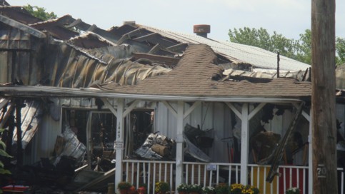 Destroyed AGWAY store around 11  
a.m.