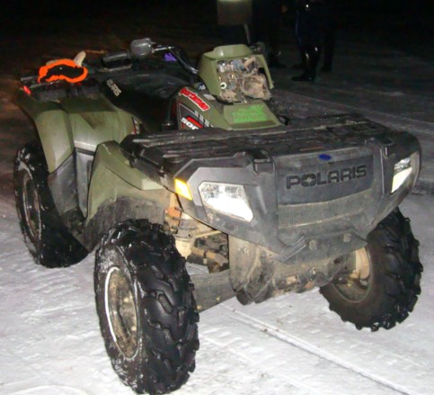 Chucky&rsquo;s damaged quad.