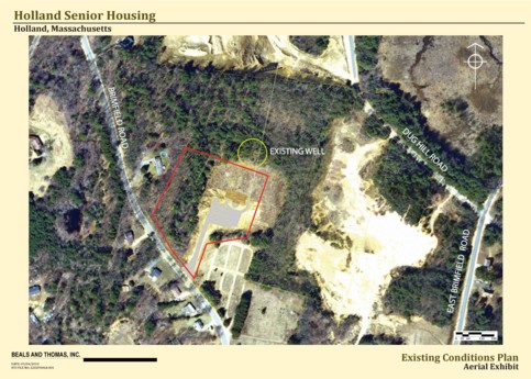 Existing conditions plan, small scale aerial exhibit. Beals and Thomas, Inc.